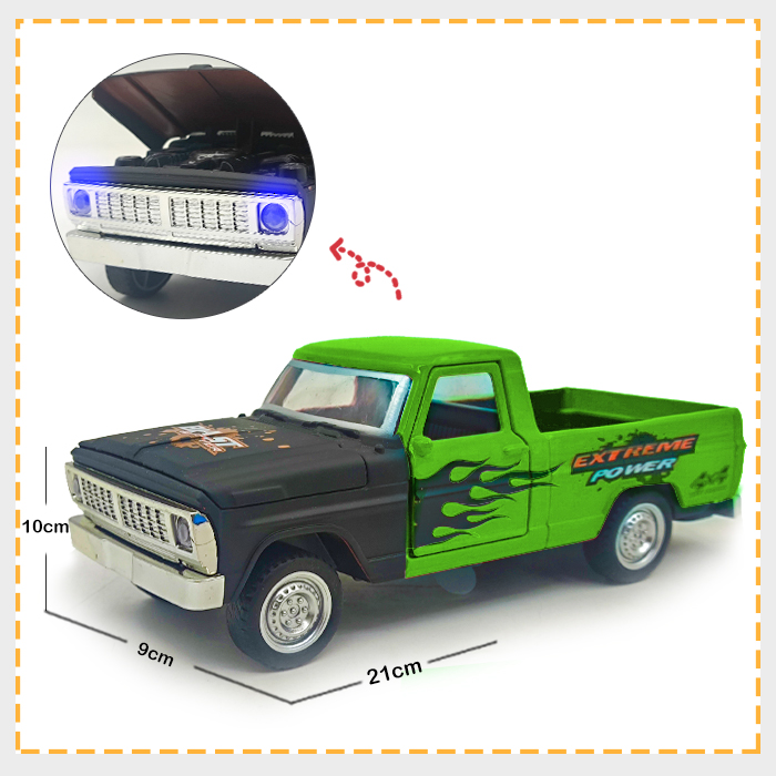 ماکت ماشین فلزی وانت موزیکال و چراغدار