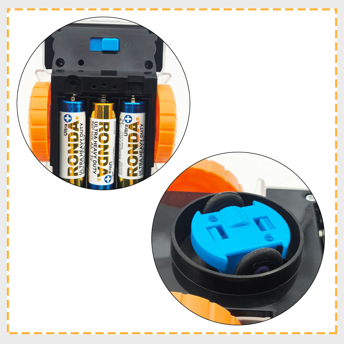 ماشین بولدوزر شیشه ای موزیکال و چراغدار