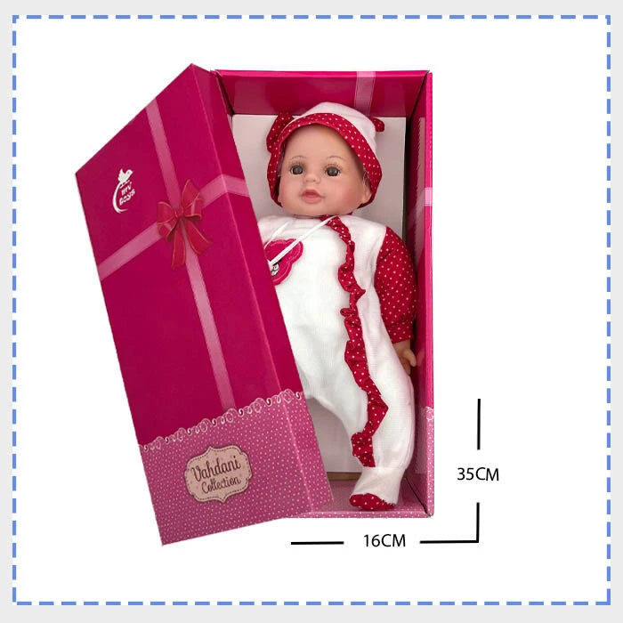 عروسک نوزاد 14اینچ  بیدار سه آواز MV