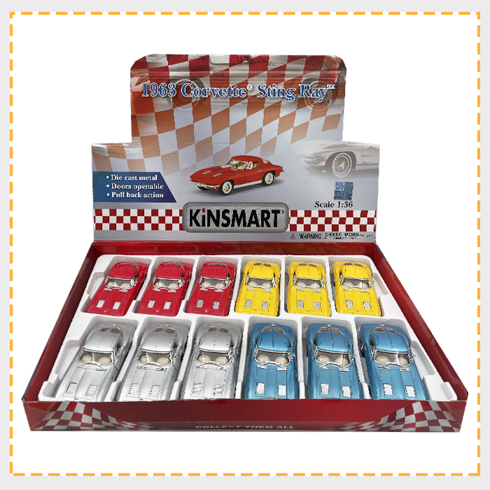 ماکت ماشین فلزی کروت 1963 KinSmart