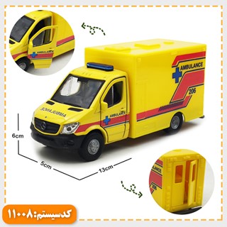 ماکت ماشین فلزی بنز آمبولانس